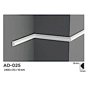 2.5 cm Boyanabilir Duvar Çıtası