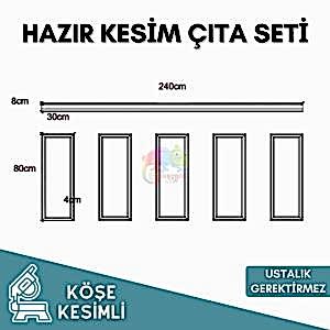 Ustalık Gerektirmeyen Kendinden Yapışkanlı Çıta Seti 012