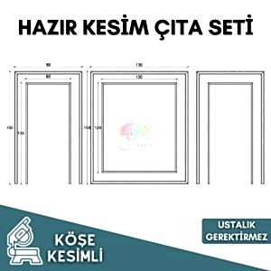 Köşe Kesimli Lüks Duvar Çıta Seti Kendin Yap Duvar Çıtası 016