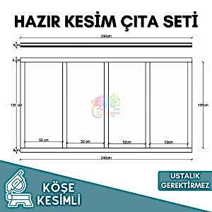Soy Yapıştır Modern Çıta Seti 6 cm Hazır Kesim 014